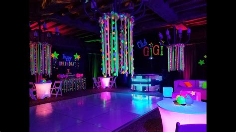 blacklight neon party